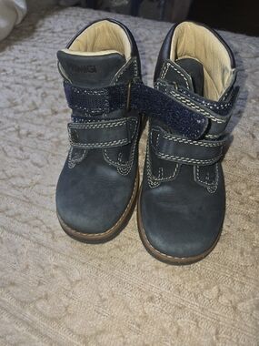 Primigi Navy Kids' Strap Full Leather Boot